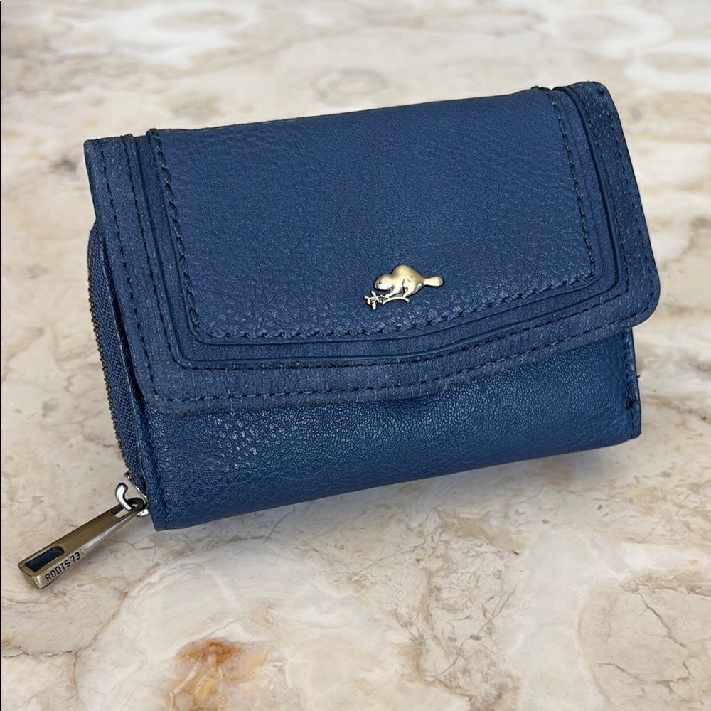 Roots 73 RFID Vegan Leather Compact Tri-Fold Wallet
